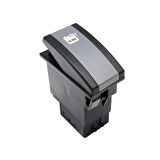 OTOKAR Kent Otobüs Kneeling Anahtar Düğme Rocker Switch 6 Pin (On-M.On) - Ampullü 24V